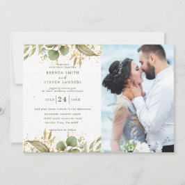 Convites Casamento Floral de Aquarela de Jardim de Verão