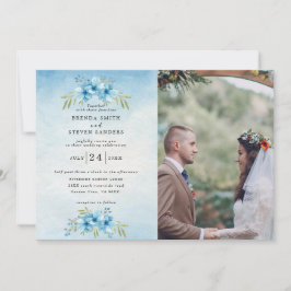 Convites Casamento Floral de Aquarela de Jardim de Verão