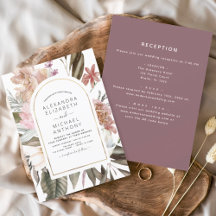Casamento Floral de Boho Burgundy