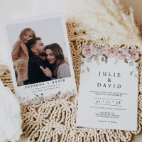 Casamento Floral de Boho com Blush Rosa Moderno