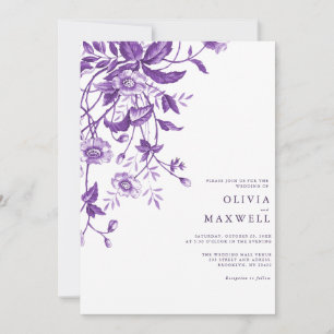 Convites Casamento Floral De Boho Puro Simples E Elegante
