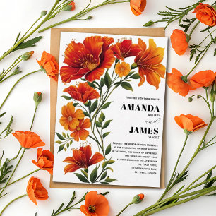 Convites Casamento Floral de Campo de Creme de Ivory Beige 