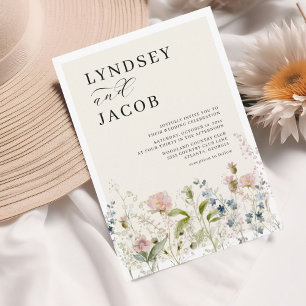 Convites Casamento Floral De Chc Watercolor