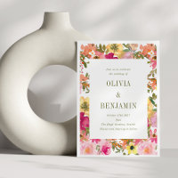 Casamento Floral de Cor Amarela Pêssega