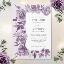 Casamento Floral de Elegante Dusty Mauve Watercolo