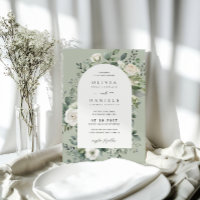 Casamento Floral de Eucalipto Elegante em Verde Sa