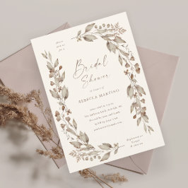 Convites Casamento Floral de Flor Silvestre Boho Chuveiro N
