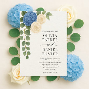Convites Casamento Floral de Hortênsia Elegante