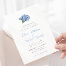 Casamento Floral de Hydrangea Azul Elegante