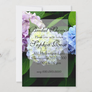 Convites Casamento floral de Hydrangea legante
