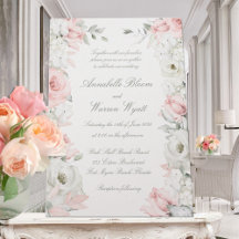 Casamento Floral de Jardins Blush & White Roses