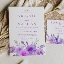 Casamento Floral de Lavanda Roxo Gordo