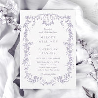 Casamento Floral de Lavanda Vitoriano Francês Clás