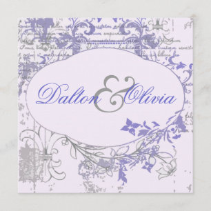 Convites Casamento floral de Lavendar da flor de lis do