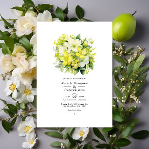 Convites Casamento Floral de Lima Cibernético