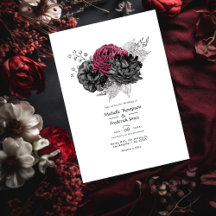 Casamento Floral de Marsala, Negra e Prata