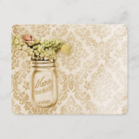 Casamento floral de Mason Jardim de Champagne dama