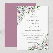 Casamento Floral de Mauve Elegante