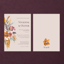 Casamento Floral de Orquídea Contemporâneo