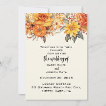 Casamento Floral de outono Elegante