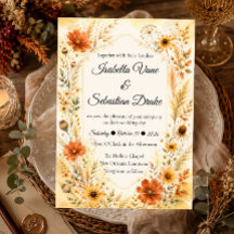 Casamento Floral de Outono Elegante