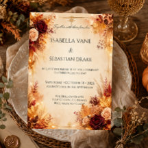Casamento Floral de Outono Rústico