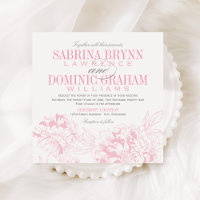 Casamento Floral de Peônias de Cinzas Rosa Elegant