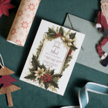 Casamento Floral de Poinsettia Burgundy Dourada Xm