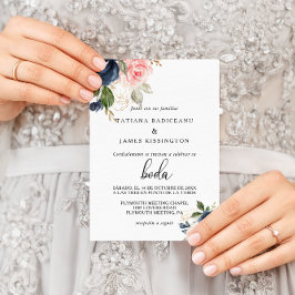 Convites Casamento Floral de Queda Exquisita