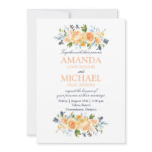 Casamento Floral de rosa e Aquarela