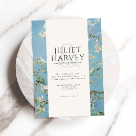 Convites Casamento Floral de Vincent Van Gogh Almond Blosso