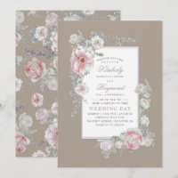Casamento Floral de Vintage com Vintage de Cor Bra