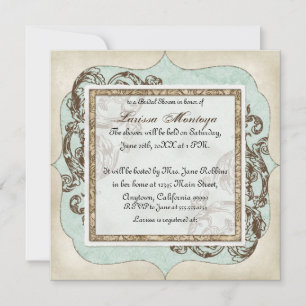 Convites Casamento Floral De Vintage De Flourish Etchings