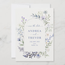 Casamento Floral de Watercolor Wildflower Salvar a