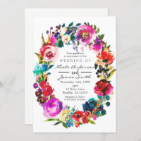 Casamento Floral de Wreath com Aquarela a Cor Negr
