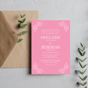 Convites Casamento Floral do Balé 6 com Simplicidade Verda