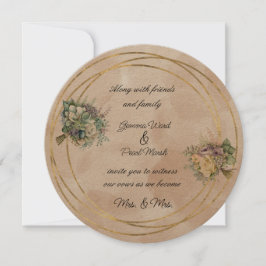 Convites Casamento Floral do Buquê Bridal Lésbica