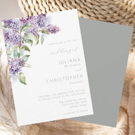Convites Casamento Floral do Elegante Lilac Sage