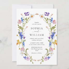 Convites Casamento Floral do Jardim Barroco Francês Elegant