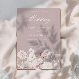 Convites Casamento Floral Dusty Pink & Blush Garden