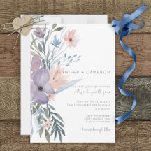 Casamento Floral Dusty Purple & Blue Boho
