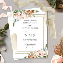 Casamento Floral e Terracotta Watercolor I