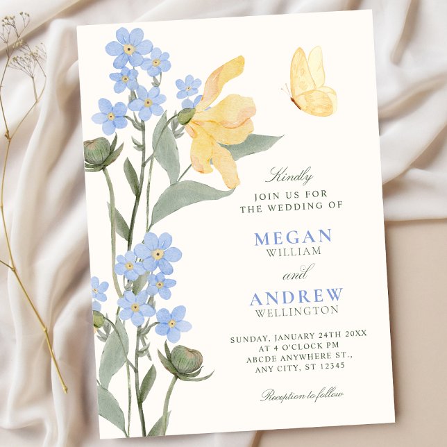 Convites Casamento floral elegante (Criador carregado)