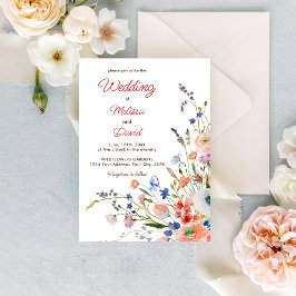 Convites Casamento Floral Elegante