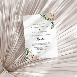 Convites Casamento Floral Elegante