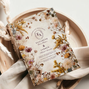 Convites Casamento Floral Elegante Countryside
