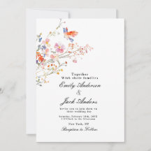 casamento floral elegante desenhado à mão primaver