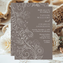 Casamento Floral Elegante em Marrom Empoeirado