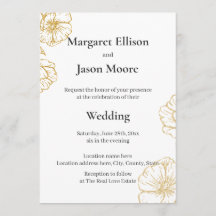 Casamento Floral Elegante, Flores Carvão e Dourado