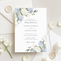 Casamento Floral Elegante Hortênsia Azul Verdura